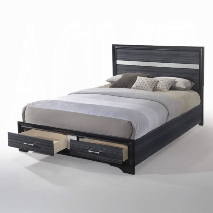 Cama Queen Naima con almacenamiento