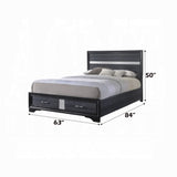 Cama Queen Naima con almacenamiento