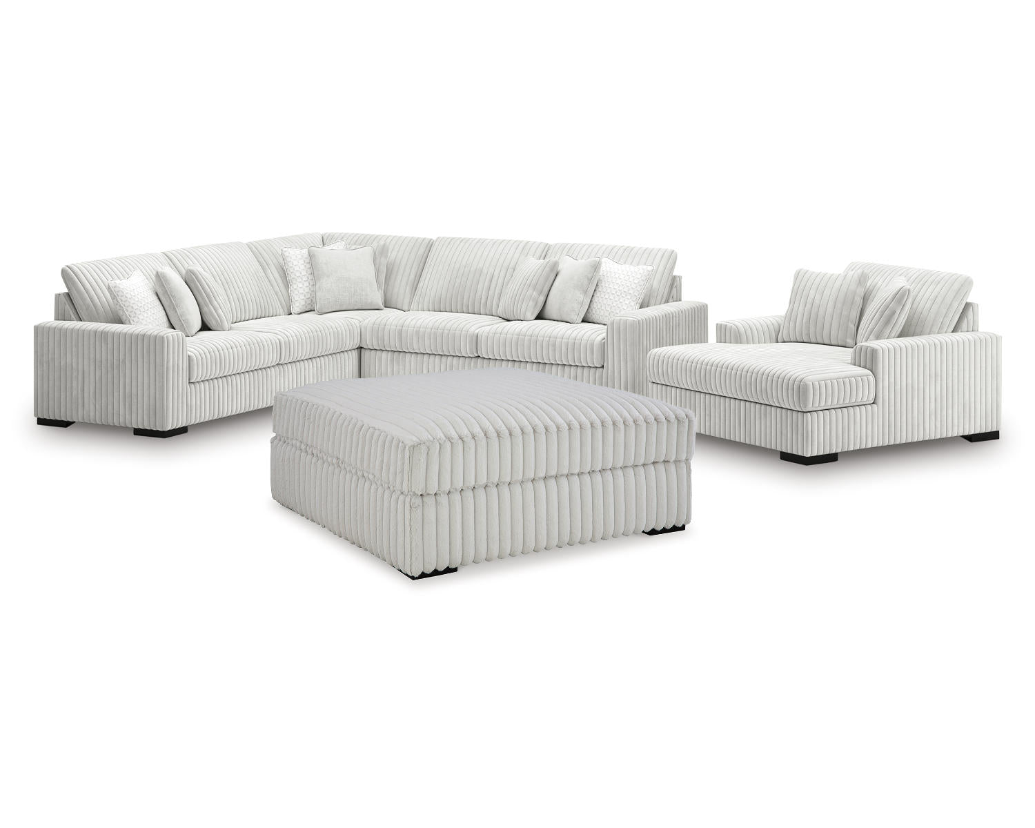 Stupendous 4-Piece Sectionals and Ottoman