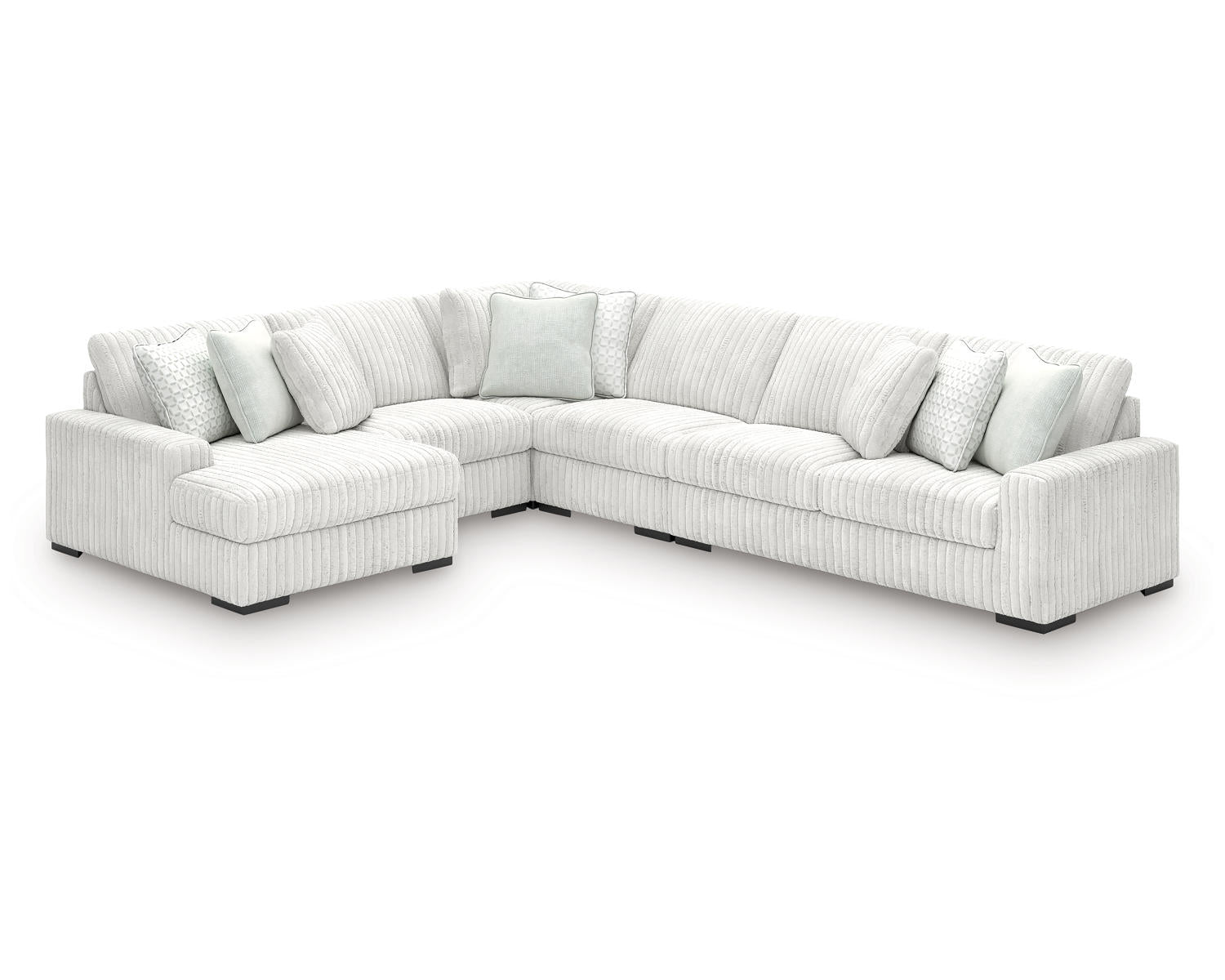 Stupendous 5-Piece Sectional with Chaise
