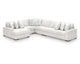 Estupendo seccional de 5 piezas con chaise longue