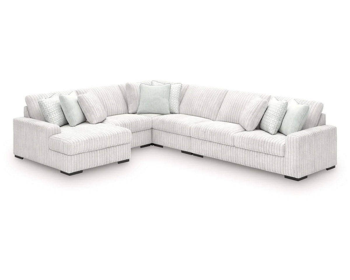 Estupendo seccional de 5 piezas con chaise longue