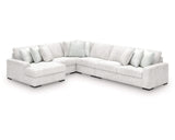 Estupendo seccional de 5 piezas con chaise longue