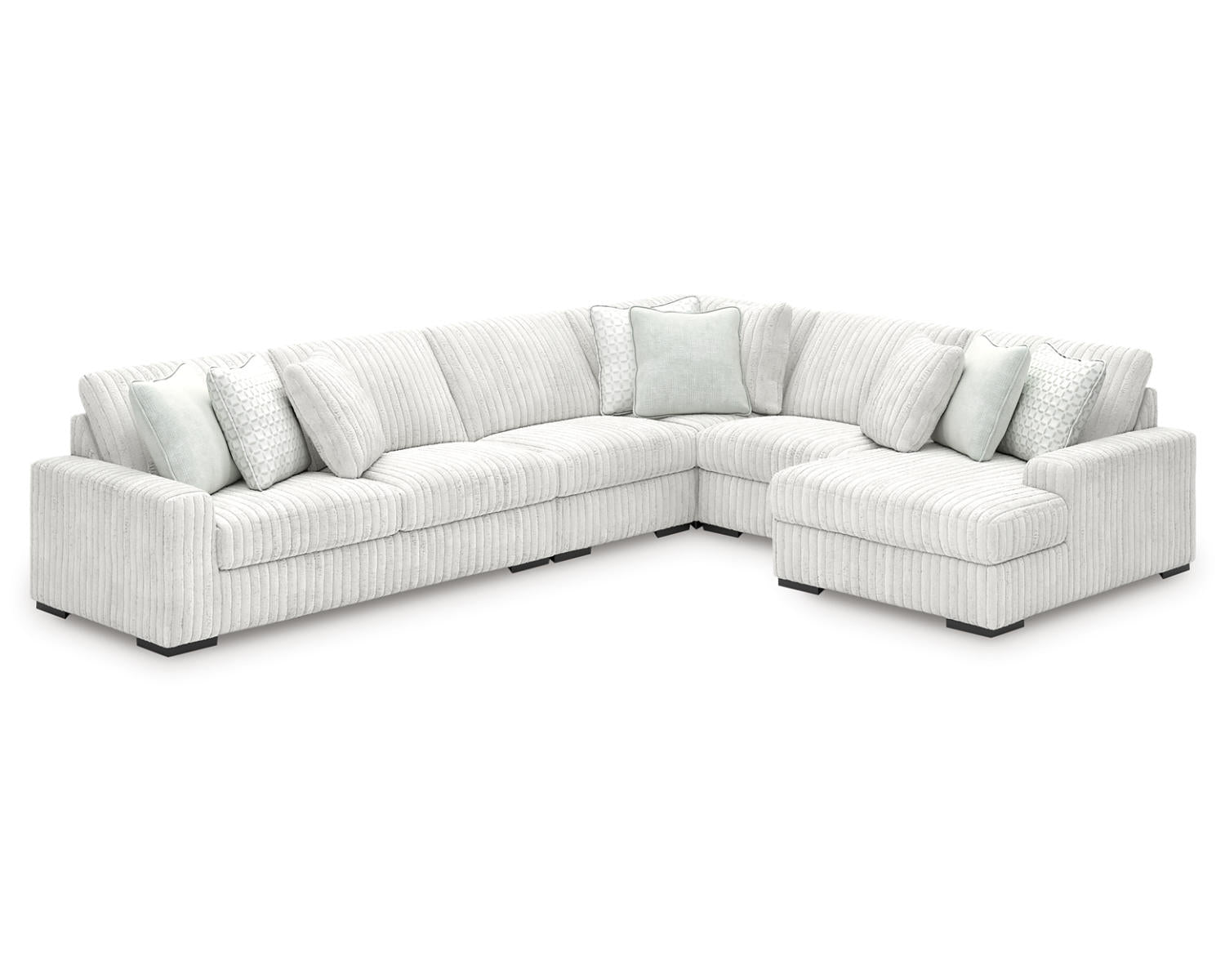 Stupendous 5-Piece Sectional with Chaise