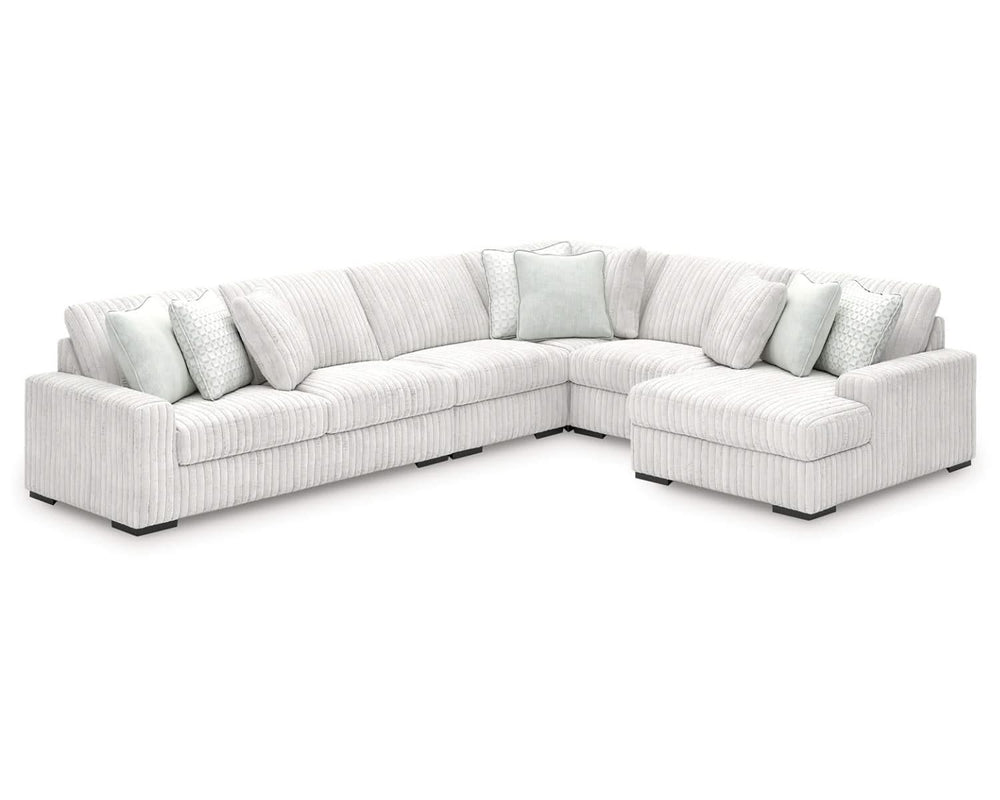 Stupendous 5-Piece Sectional with Chaise