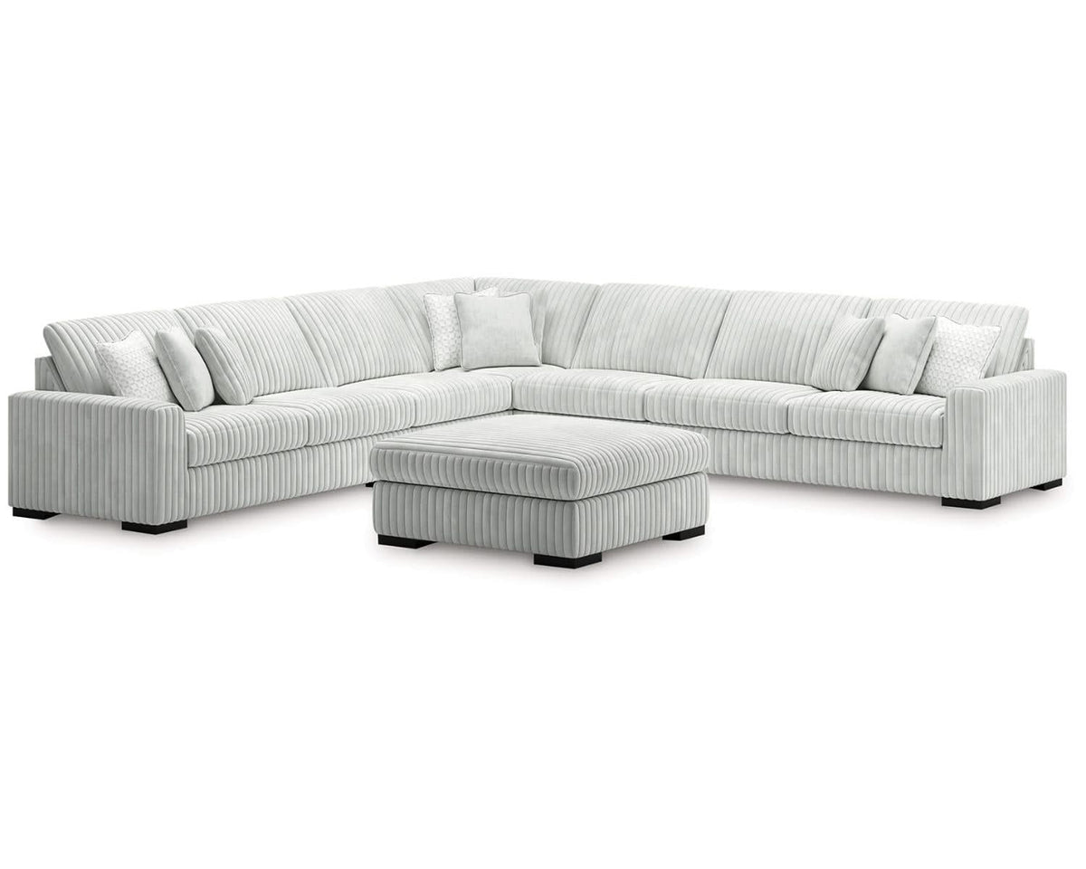 Stupendous 5-Piece Sectional and Ottoman