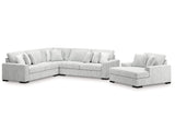 Estupendo sofá seccional de 3 piezas y chaise longue de gran tamaño