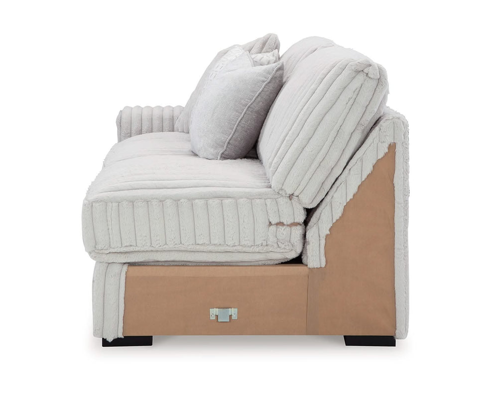 Estupendo sofá seccional de 3 piezas y chaise longue de gran tamaño