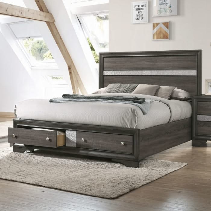 Cama Naima EK con almacenamiento