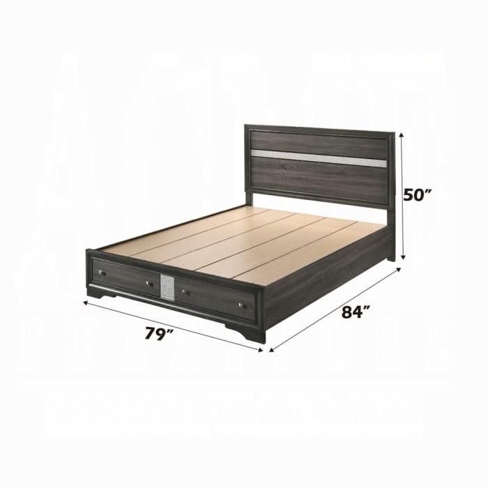 Cama Naima EK con almacenamiento