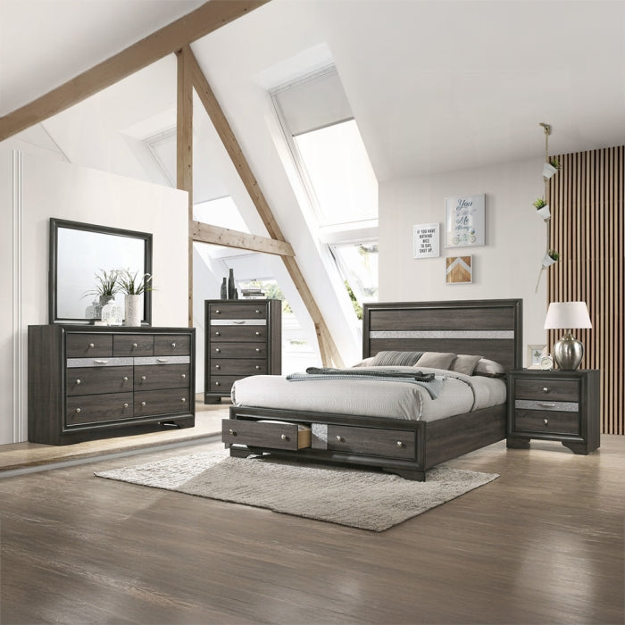 Naima EK Bed W/Storage