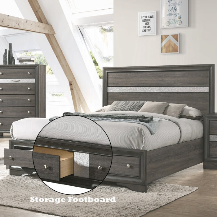 Naima Queen Bed W/Storage