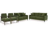 Sofá Bixler, loveseat y 2 sillas