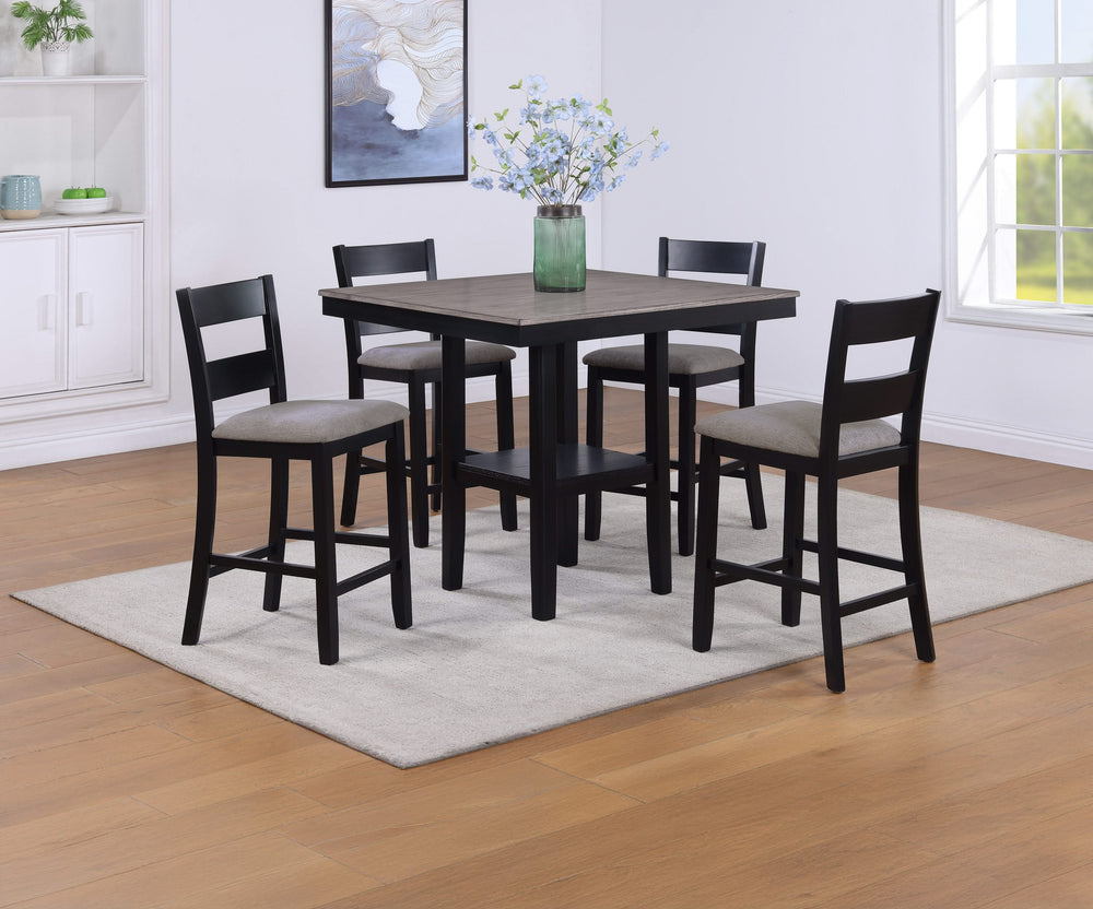 2631SET-LG LESTER 5-PK CTR HT TABLE LIGHT GREY