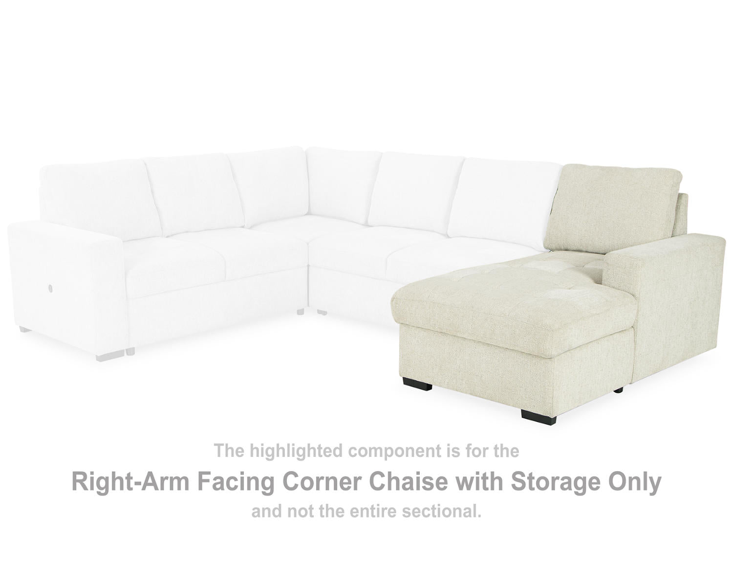 Millcoe Right-Arm Facing Corner Chaise with Storage