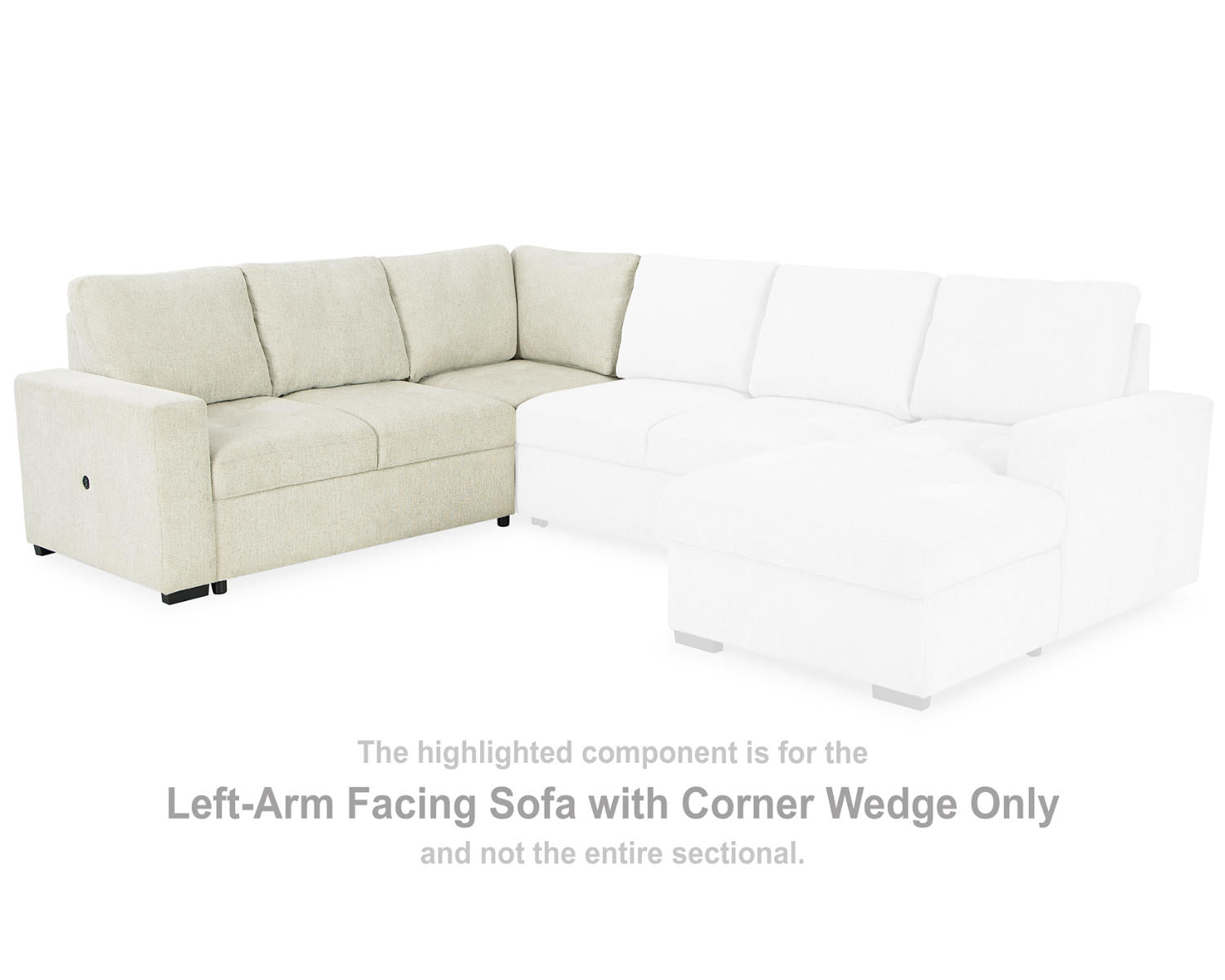 Millcoe Left-Arm Facing Sofa with Corner Wedge
