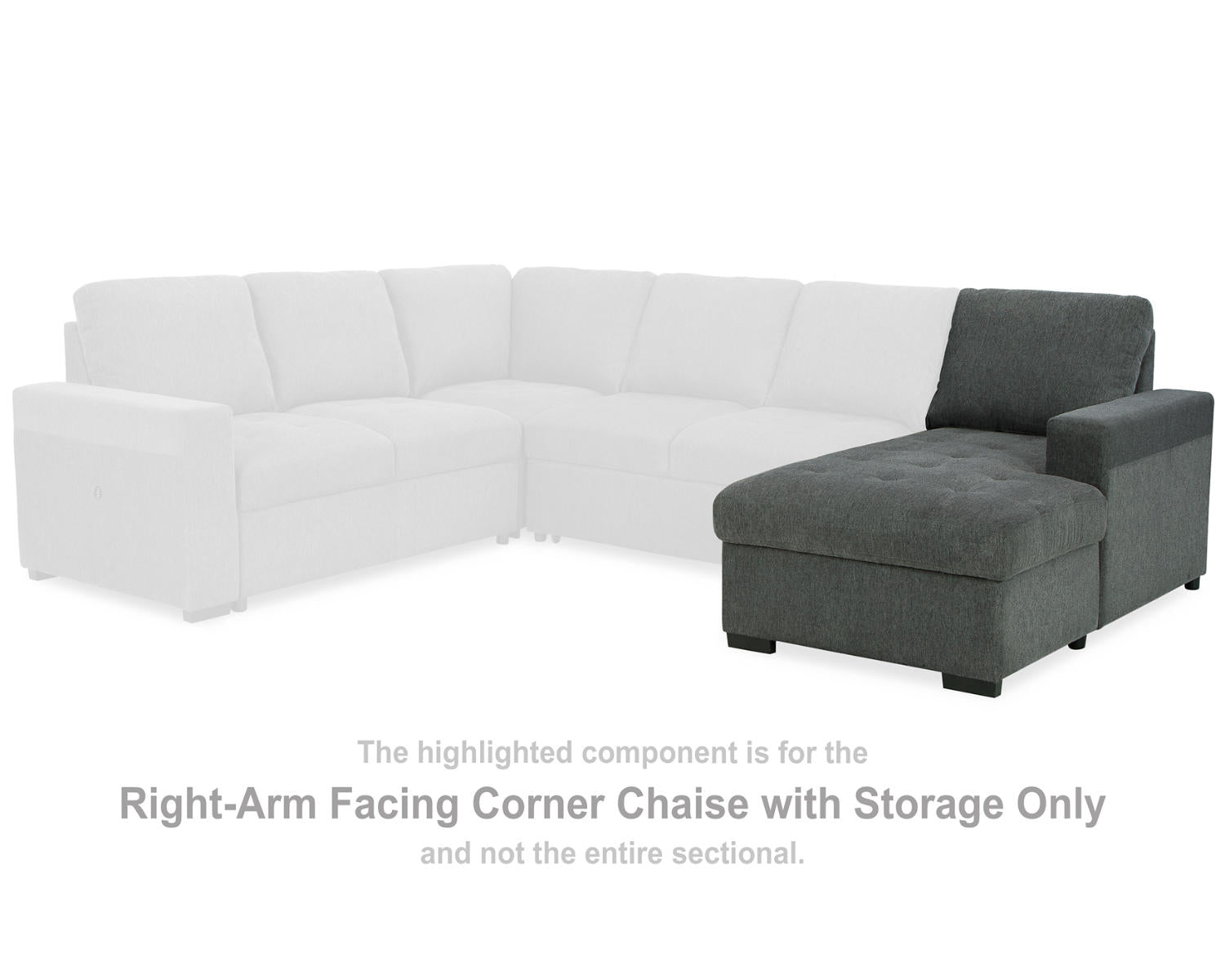 Millcoe Right-Arm Facing Corner Chaise with Storage