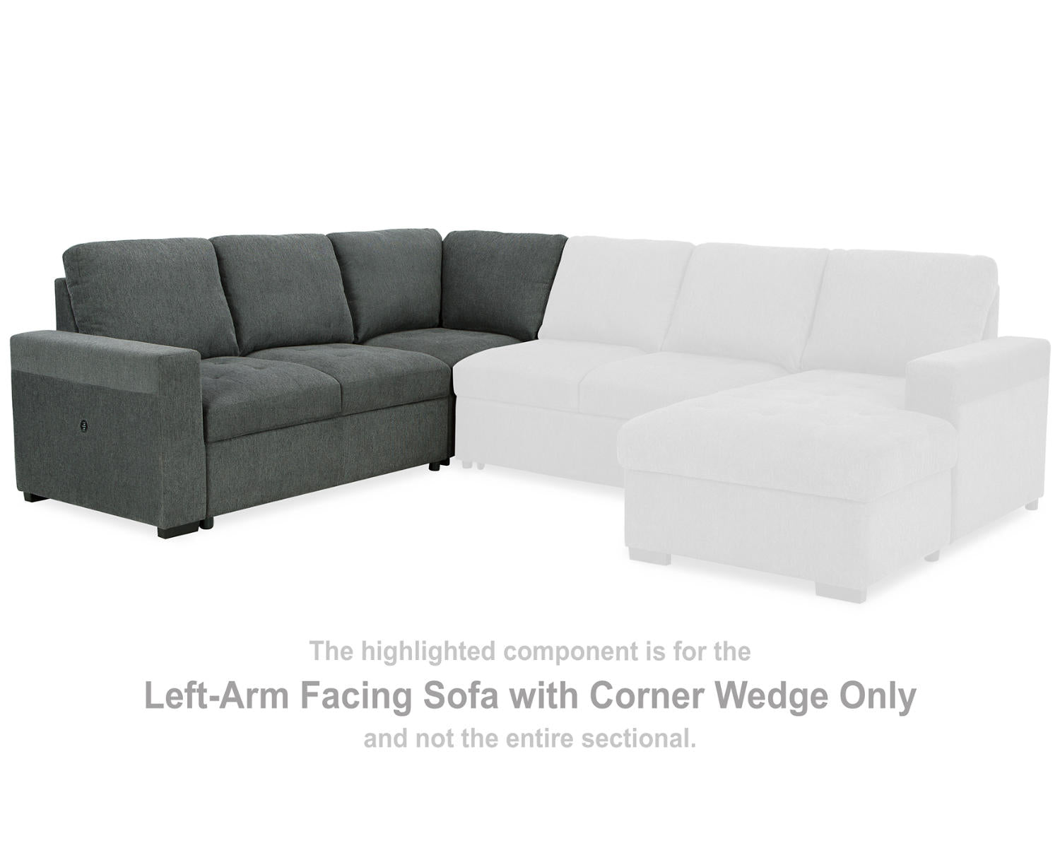 Millcoe Left-Arm Facing Sofa with Corner Wedge