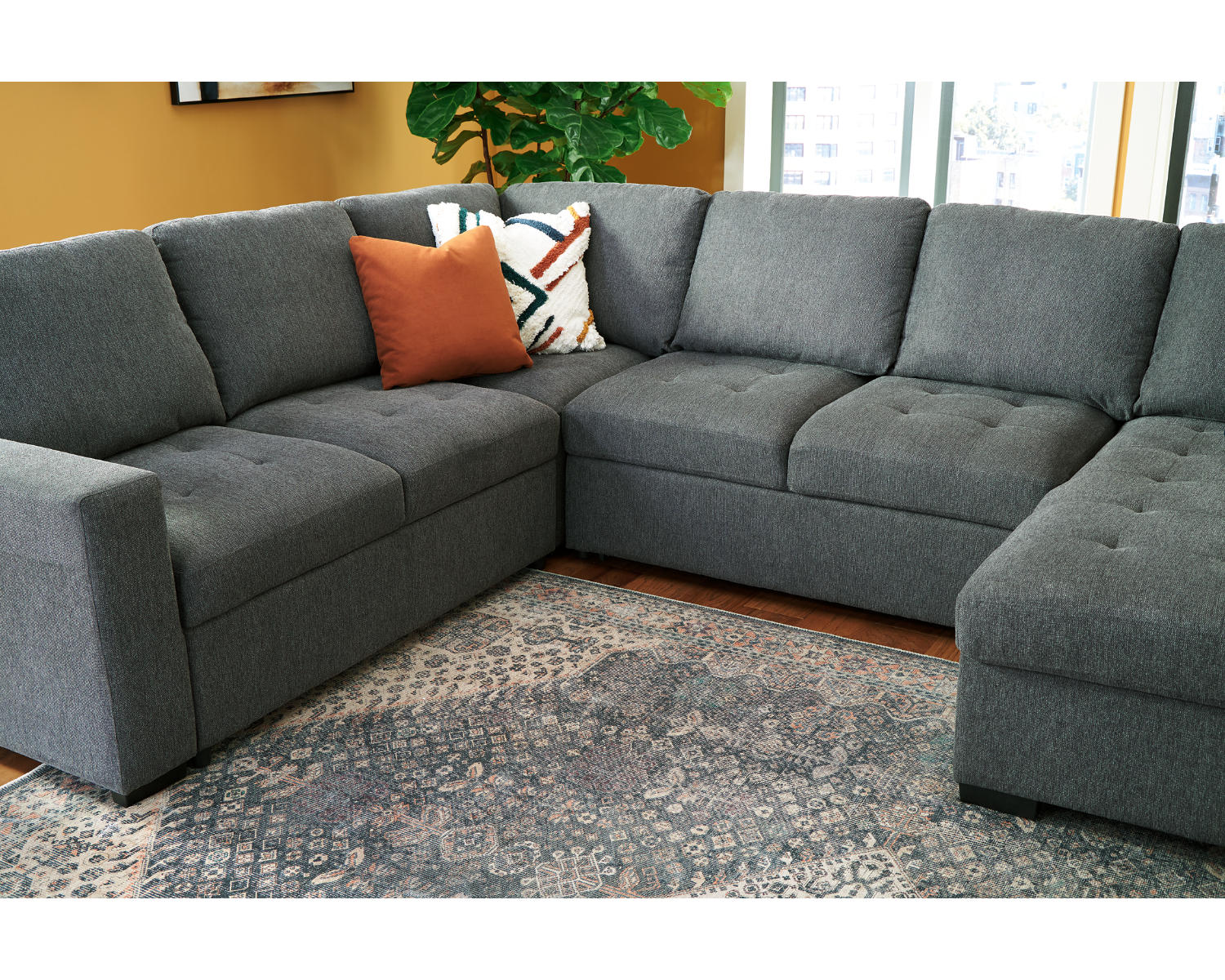 Millcoe 3-Piece Sectional with Pop Up Bed