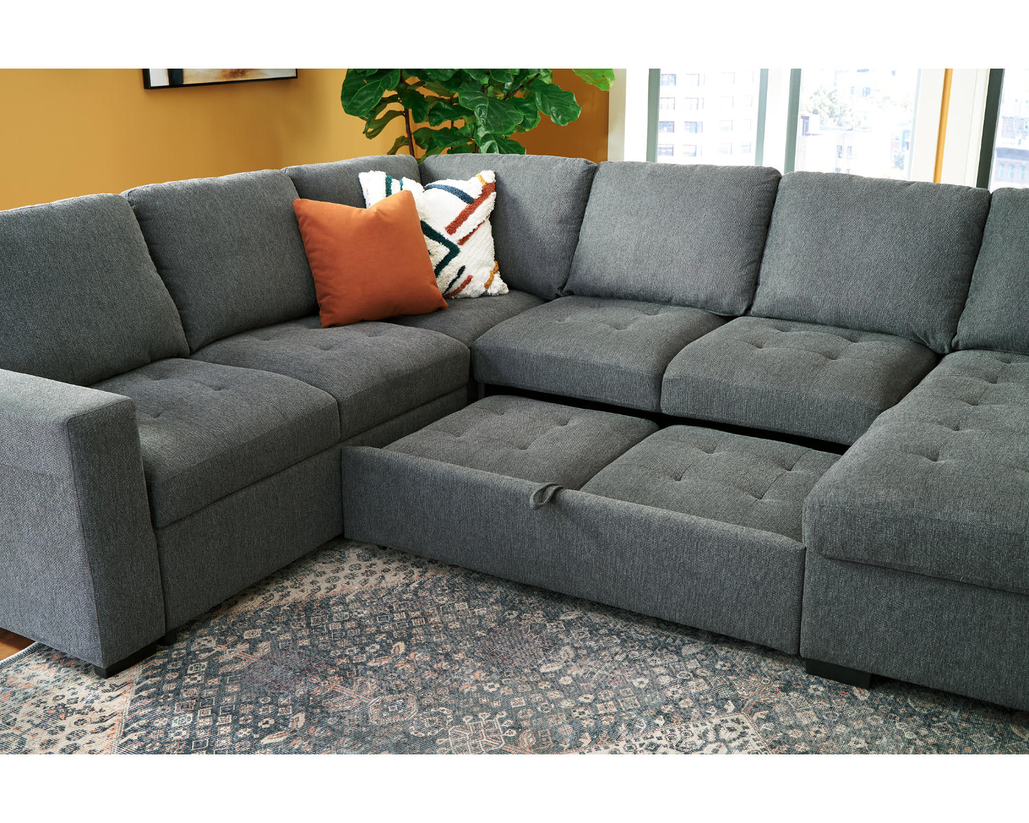 Millcoe 3-Piece Sectional with Pop Up Bed