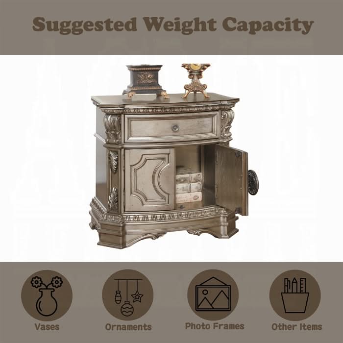 Northville Nightstand W/Wooden Top
