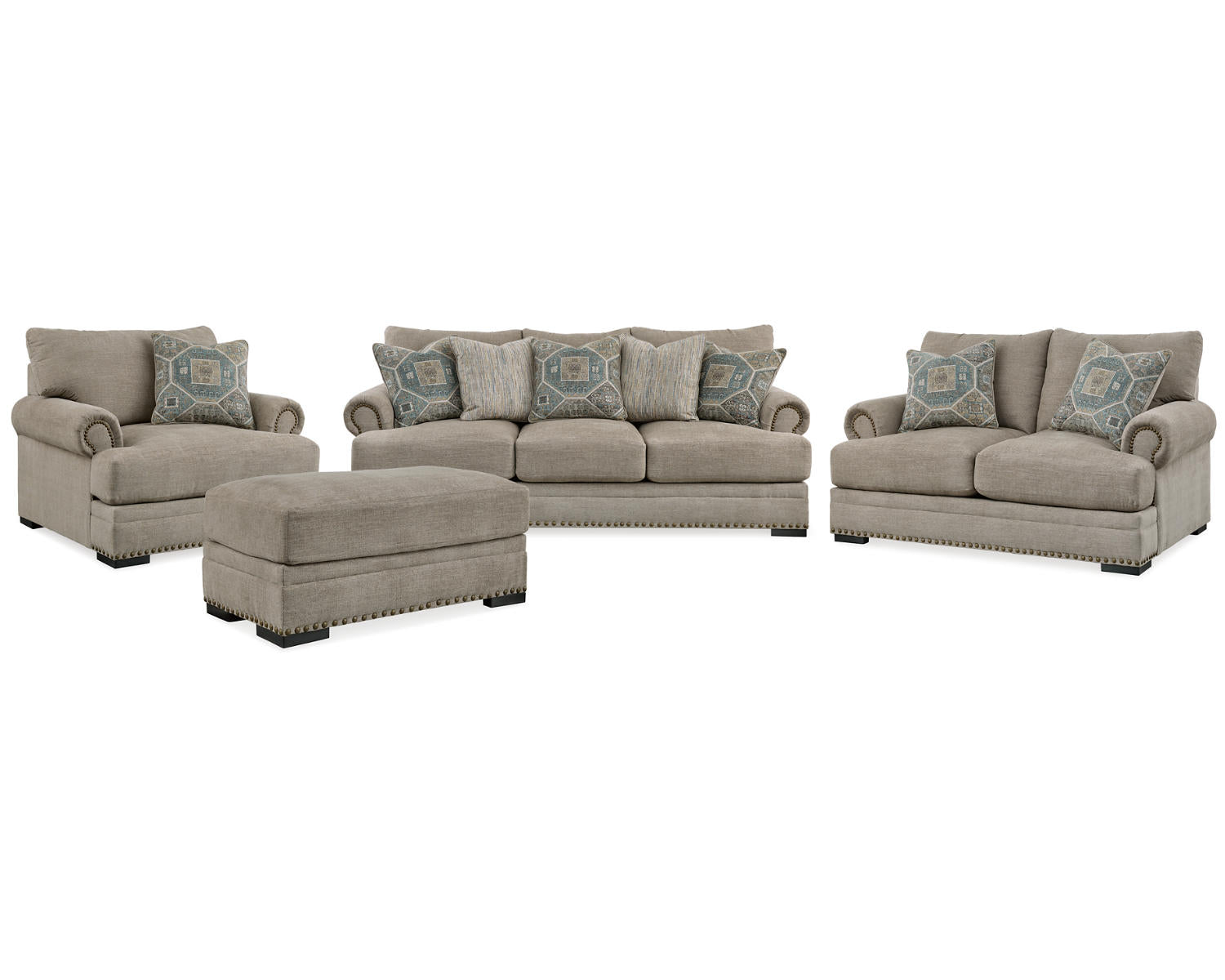 Galemore Sofa, Loveseat, Oversized Chair and Ottoman