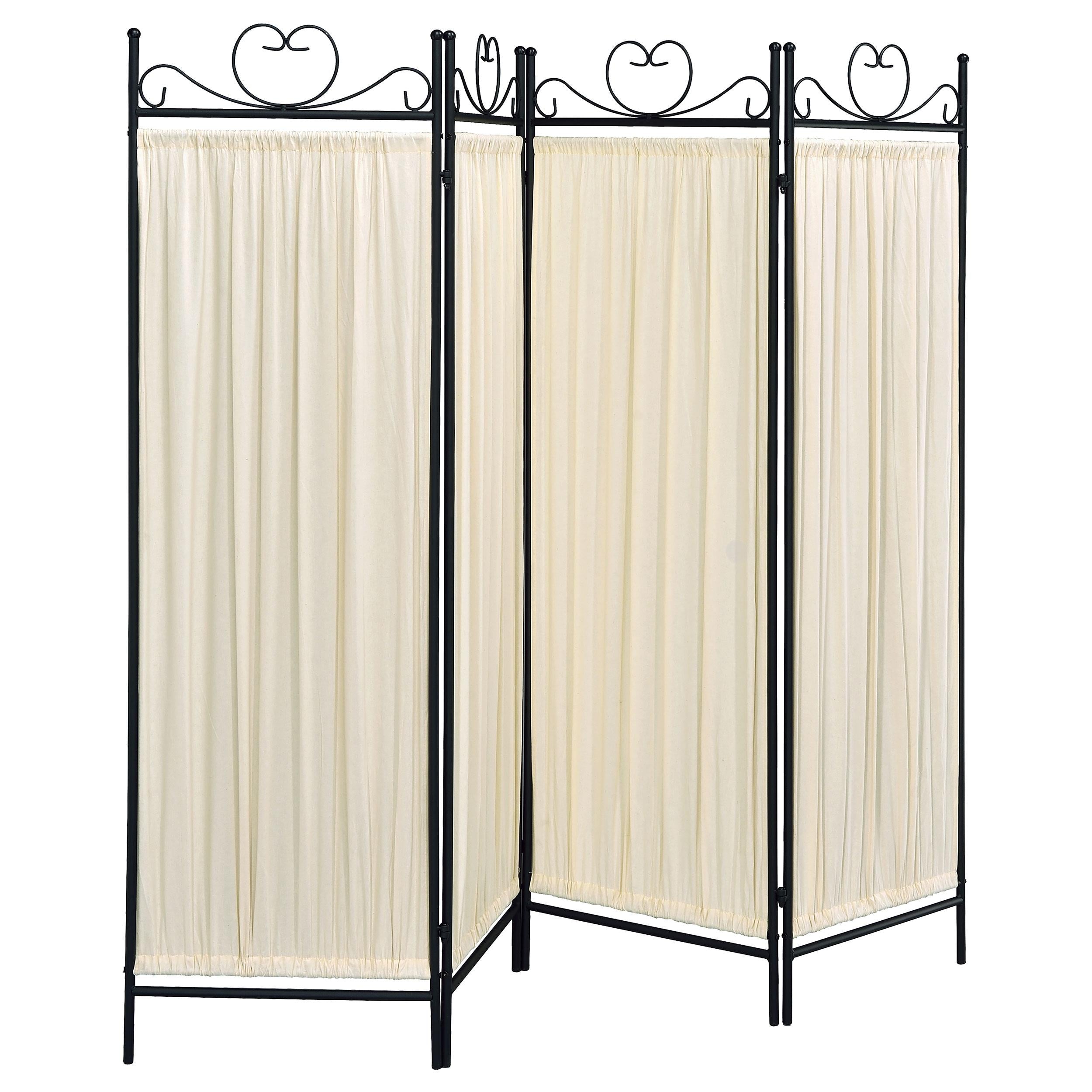 Dove 4-Panel Room Divider Folding Shoji Screen Beige