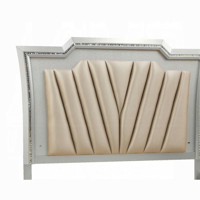 Kaitlyn EK Bed W/Led & Storage
