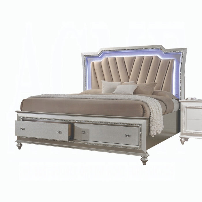 Kaitlyn CK Bed W/Led & Storage