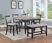 2727LG-6P FULTON CT HT DINING LIGHT GREY
