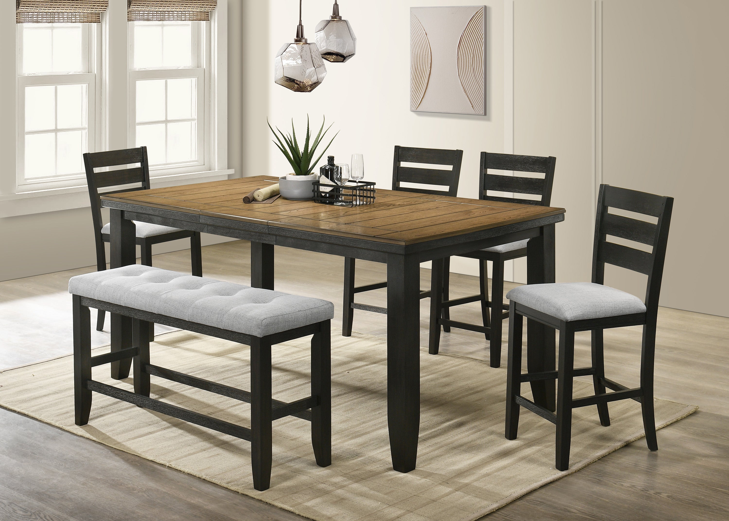 BARDSTOWN CT BENCH WHEAT CHARCOAL