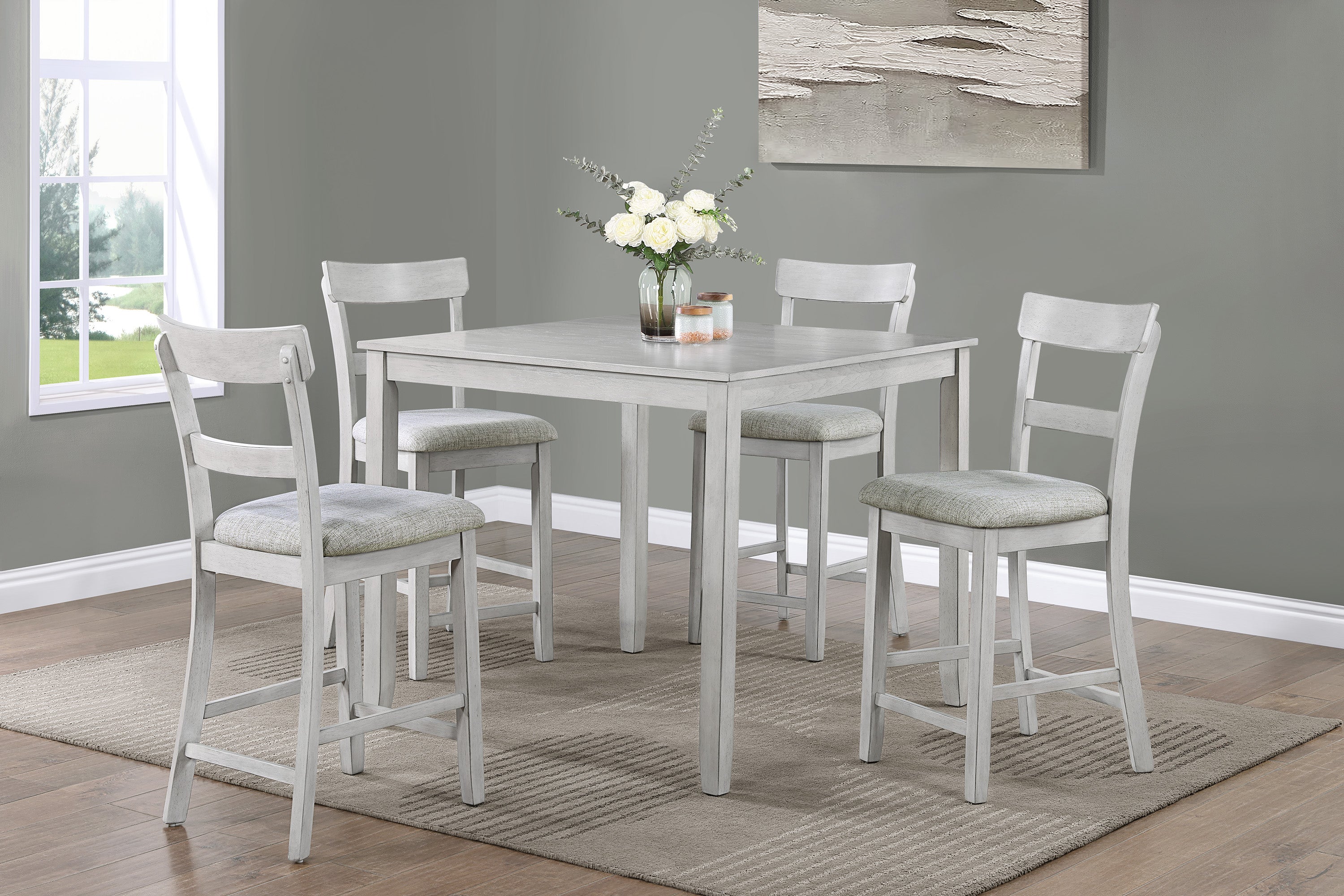 2754DW-SET HENDERSON 5PK COUNTER HT DRIFT WOOD