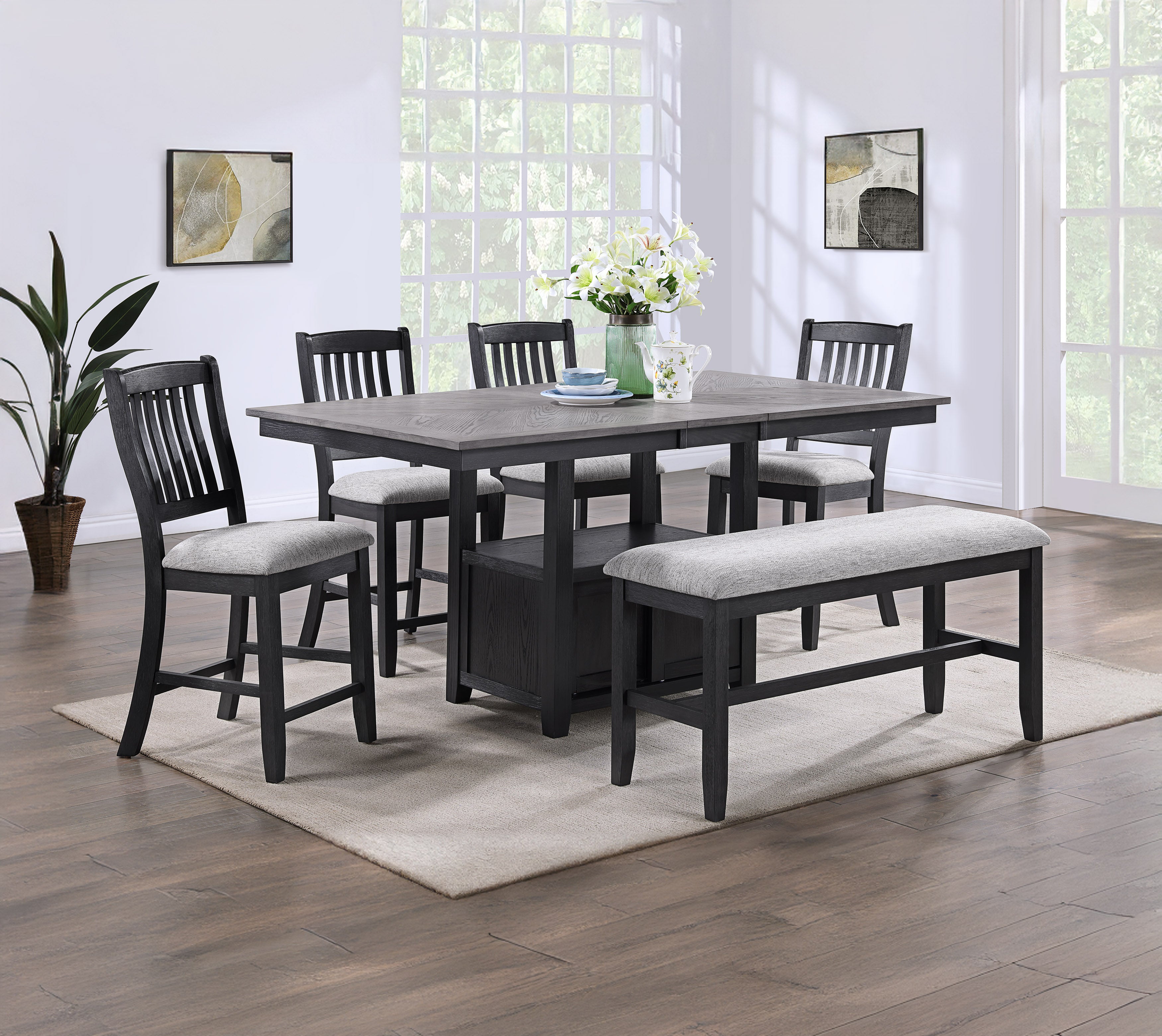 2773LG-6P BUFORD CT HT DINING LIGHT GREY