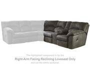 Tambo Right-Arm Facing Reclining Loveseat