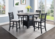 2795LG-5P HARTWELL CTR HT DINING LIGHT GREY