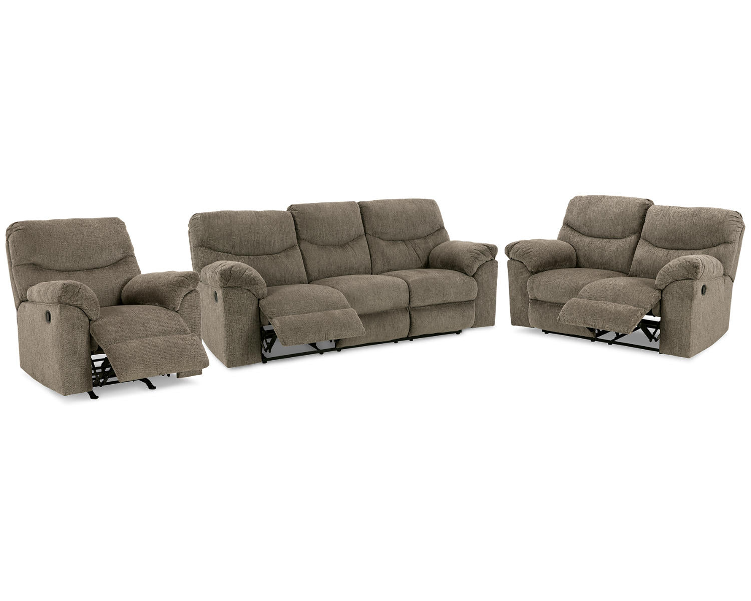 Alphons Reclining Sofa, Loveseat and Recliner
