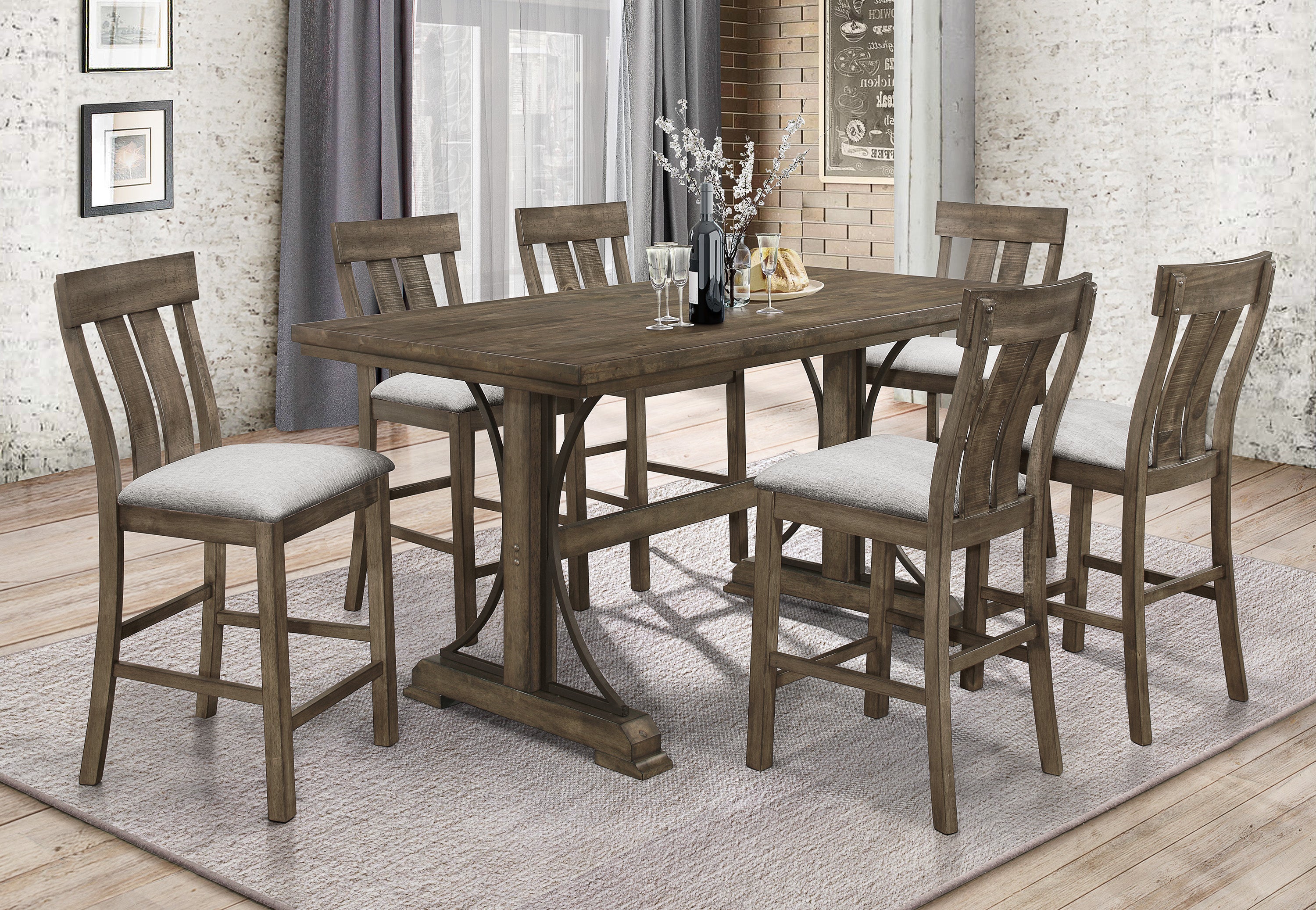 QUINCY COUNTER HEIGHT BENCH