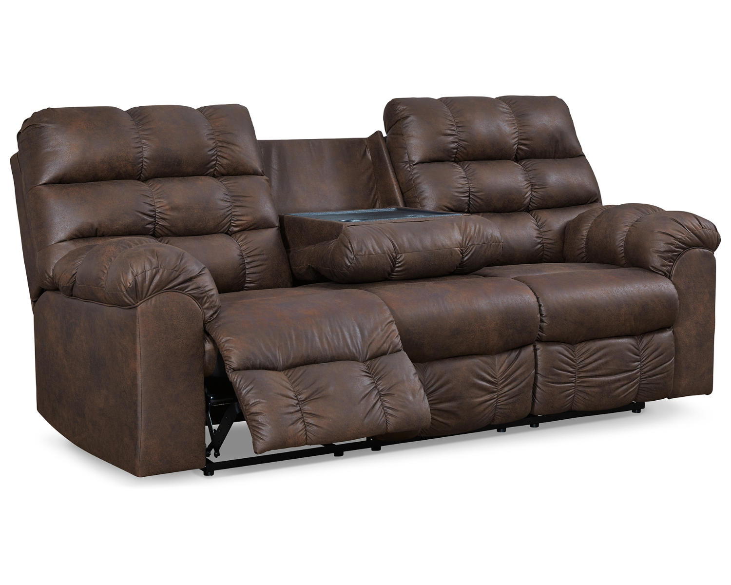 Derwin Reclining Sofa with Drop Down Table