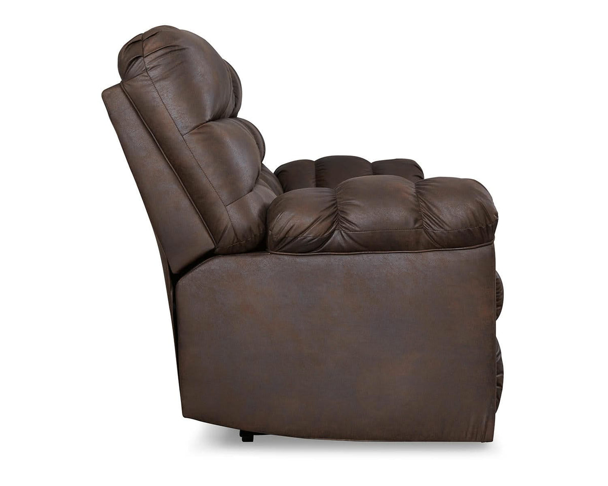 Sofá reclinable Derwin con mesa abatible