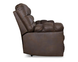 Sofá reclinable Derwin con mesa abatible