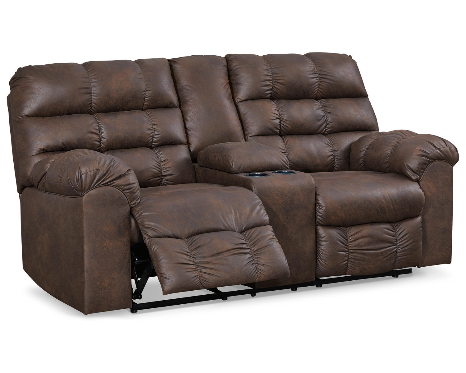 Derwin Reclining Loveseat with Console