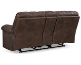 Derwin Reclining Loveseat with Console