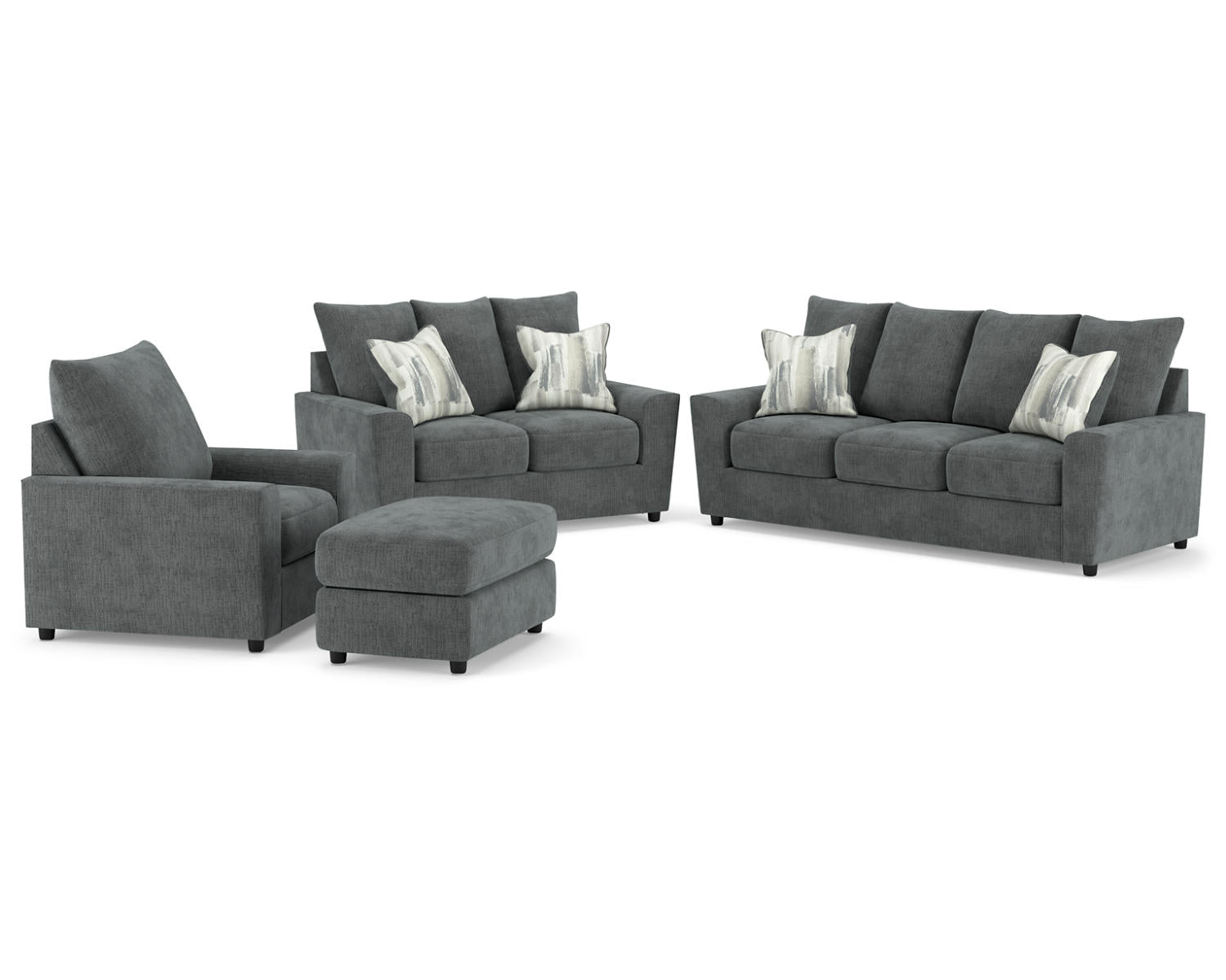 Stairatt Sofa, Loveseat, Chair and Ottoman