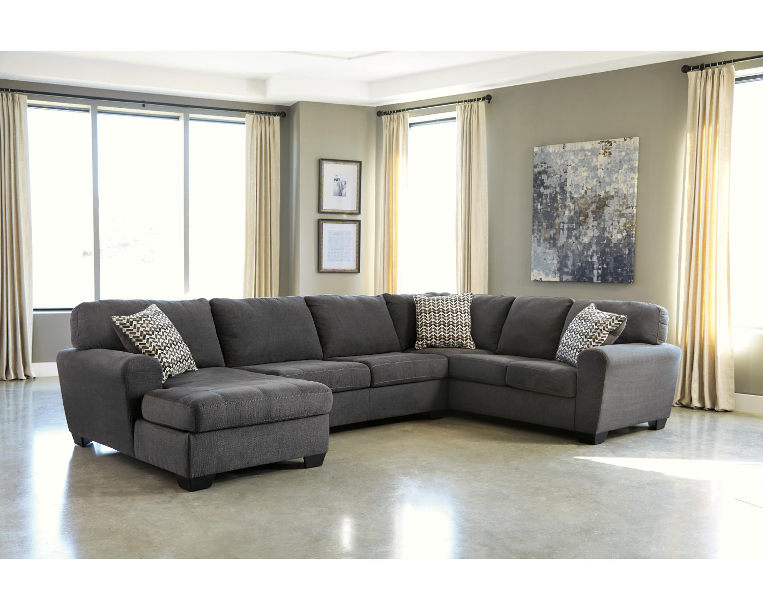 Ambee 3-Piece Sectional with Chaise