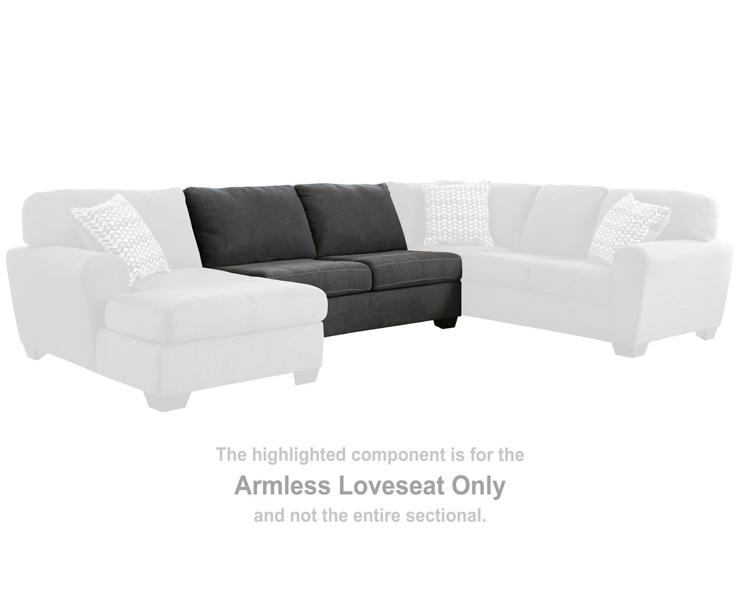 Ambee Armless Loveseat