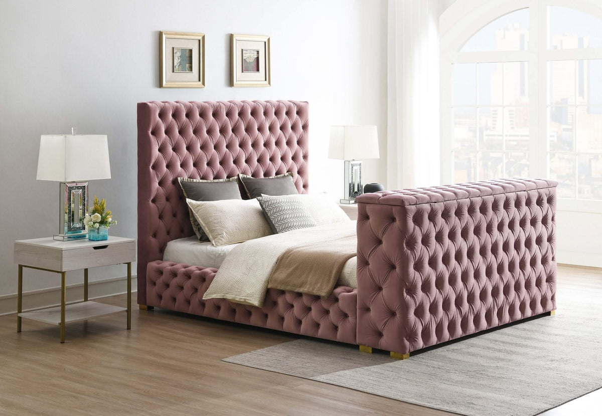 Cama de terciopelo Marmo