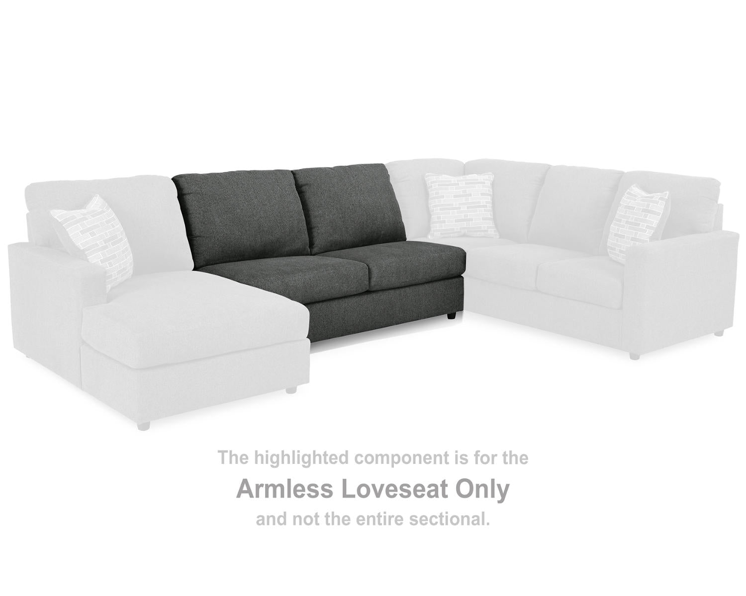 Edenfield Armless Loveseat