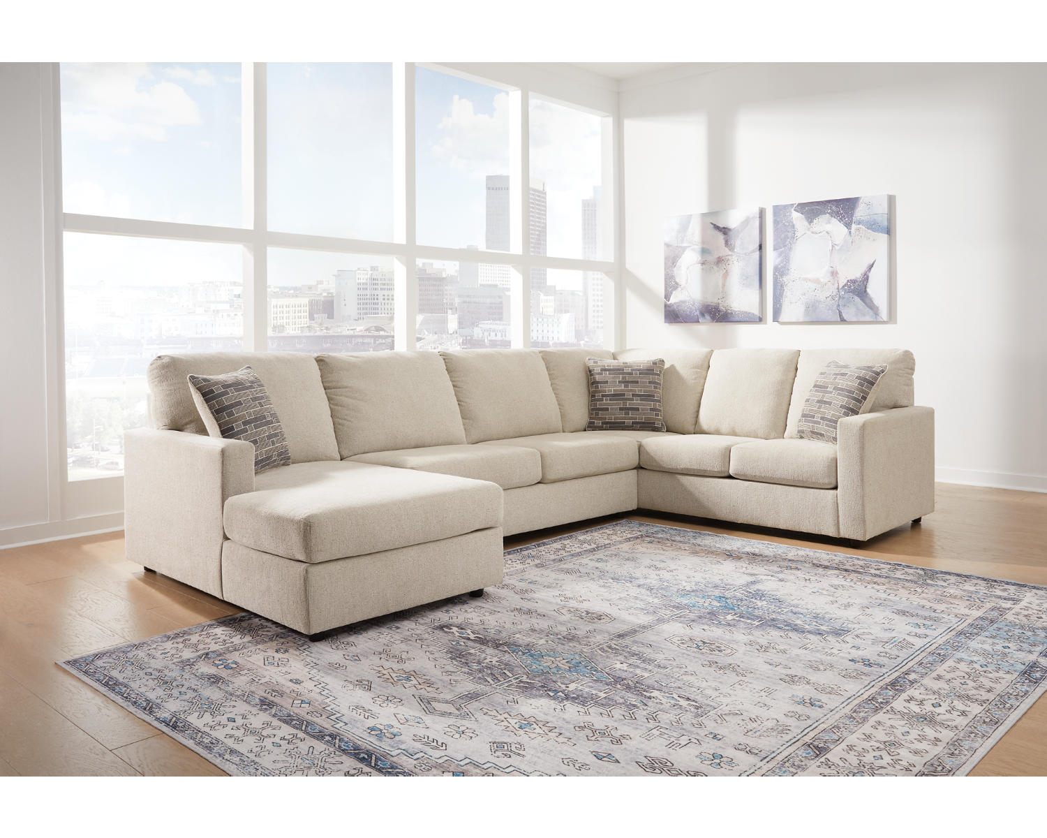 Edenfield 3-Piece Sectional with Chaise
