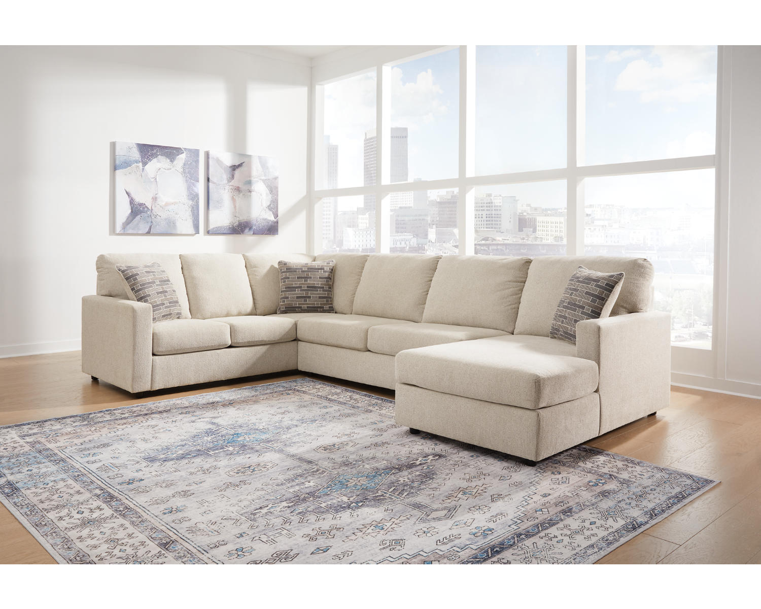 Edenfield 3-Piece Sectional with Chaise