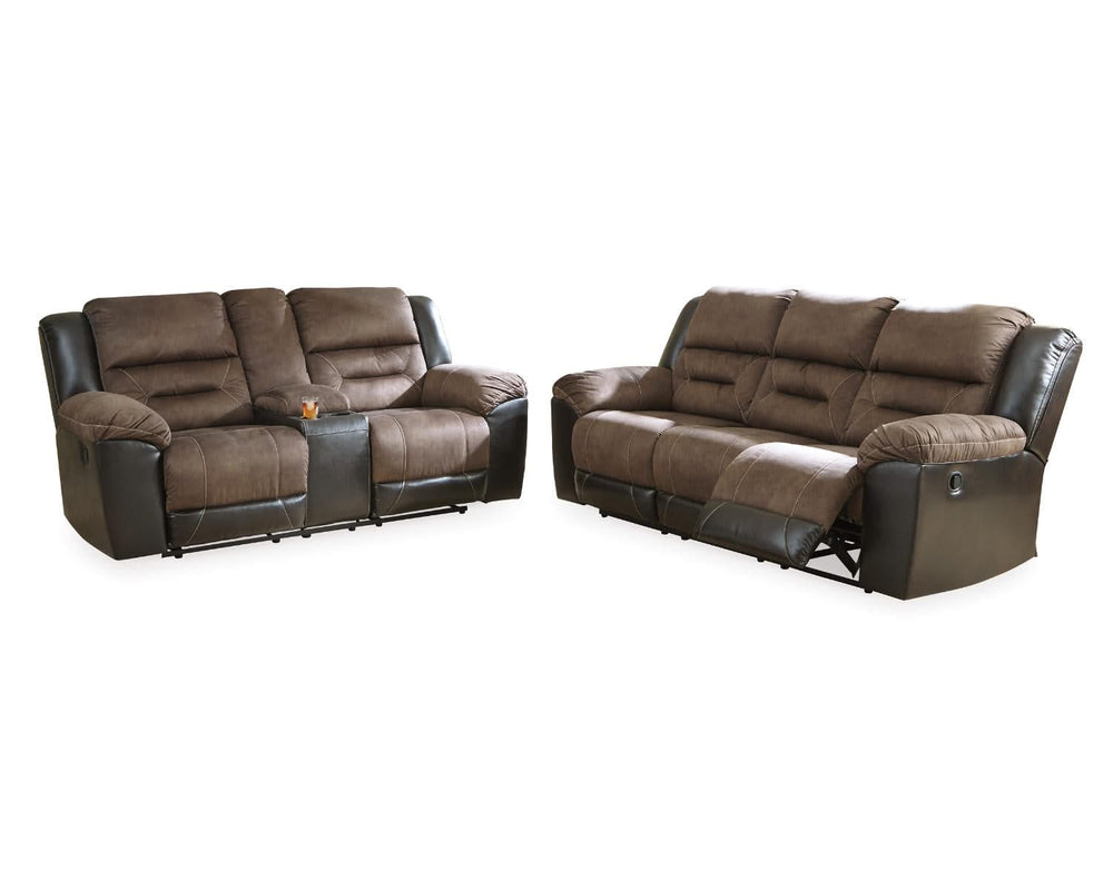 Sofá reclinable y loveseat Earhart